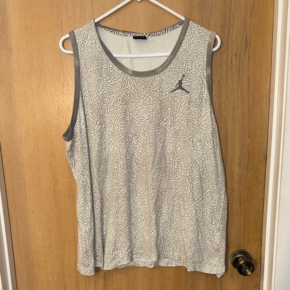 Jordan patterned Gray Tank Top (FREE)